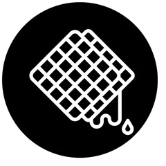 Vector Design Waffle Icon Style