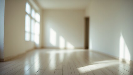 Empty room featuring laminate flooring and light-colored walls