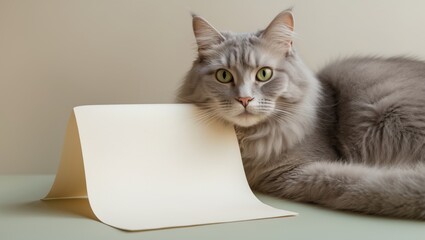 Appreciation note featuring an adorable feline