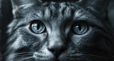 image of a cat's eyes with reflections