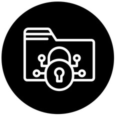 Vector Design Encrypted Data Icon Style