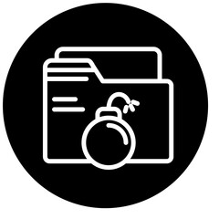 Vector Design Bomb Icon Style