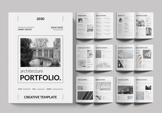 Modern Architecture Portfolio Template Professional Design