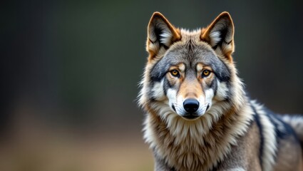 Fototapeta na wymiar Canis lupus: The Grey Wolf