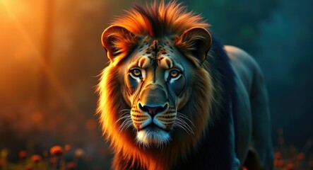 Fototapeta premium Lion of India