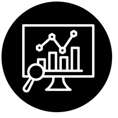 Vector Design Data Analysis Icon Style