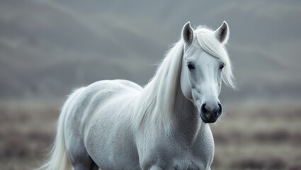 Obraz premium Icelandic horse - distinctive small breed known for its five natural gaits and recognized as the purest breed globally
