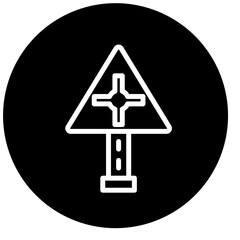 Vector Design Roundabout Icon Style