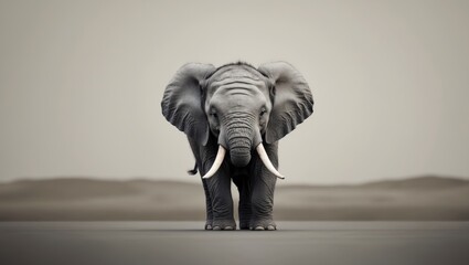 Obraz premium Joyful young elephant