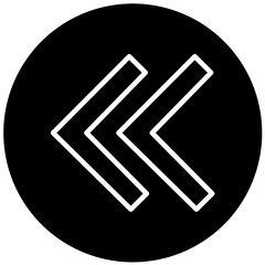 Vector Design Left Chevron Icon Style