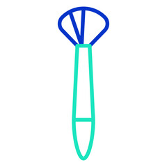 Paint Brush outline dual color icon