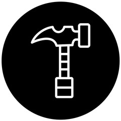 Hammer Vector Design Icon Style