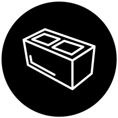 Concrete Block Vector Design Icon Style