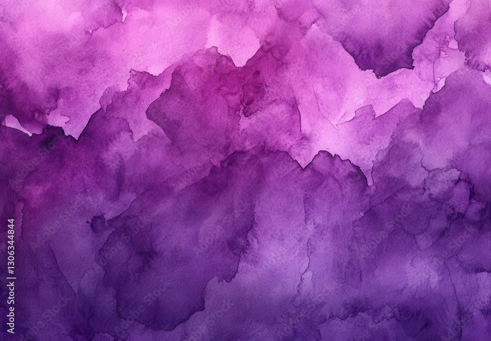 Poster vibrant purple watercolor abstract background with soft texture and layered patterns for artistic an