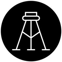 Surveyor's Tripod Vector Design Icon Style