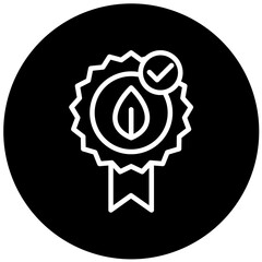 Green Certification Vector Design Icon Style