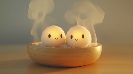 Isolated cooked Mushrooms.