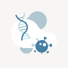 Covid 19 ultrastructure, DNA collage element vector