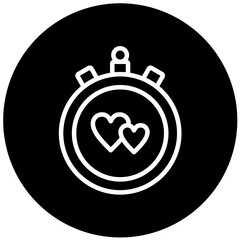 Love Compass Vector Design Icon Style