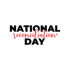 National Reconciliation Day. black Shirt. Vector Illustration Icon.