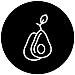Avocado Vector Design Icon Style