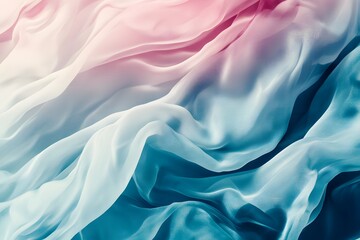 Fototapeta premium Flowing Fabric with Soft Gradient Colors Creates a Dreamy Texture