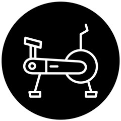 Exercise Bike Vector Design Icon Style