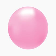 Pink balloon collage element vector