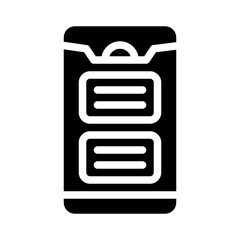 Fototapeta premium app icon glyph icon