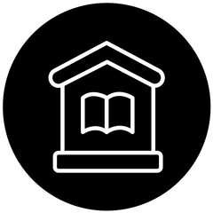 Vector Design Home Schooling Icon Style