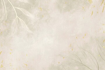 minimalist plant-like design with translucent shapes and textured gray backdrop