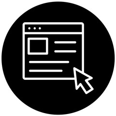 Fototapeta premium Vector Design Web Browser Icon Style