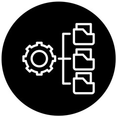 Vector Design Data Management Icon Style