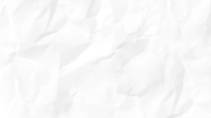 surface of crumpled paper is white. White crumpled paper texture for background
