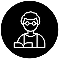 Vector Design Professor Icon Style