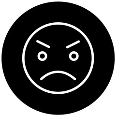Vector Design Angry Icon Style