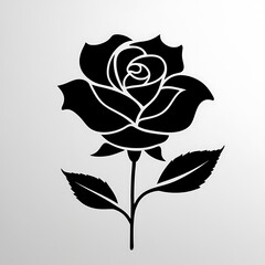 Rose High Quality Vector Logo Vector illustration