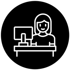Vector Design Information Desk Icon Style