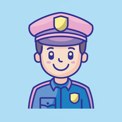police character vector design 