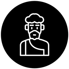 Vector Design Prehistoric Man Icon Style