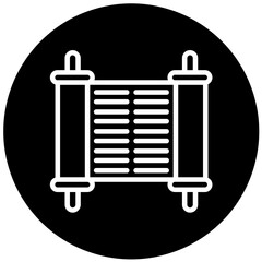 Vector Design Torah Icon Style