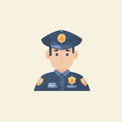 police character vector design 