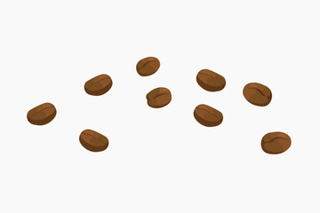 Coffee beans food illustration collage element vector
