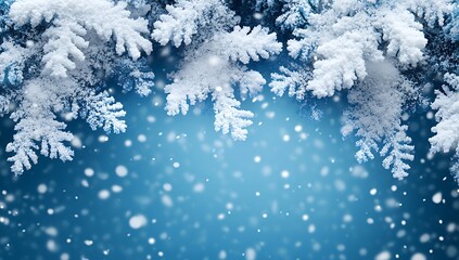 Captivating Close-up of Snowflakes Against a Dreamy Winter Background
