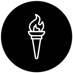 Vector Design Torch Icon Style
