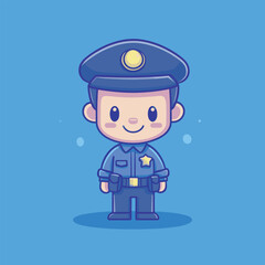 police character vector design 