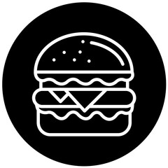Vector Design Burger Icon Style