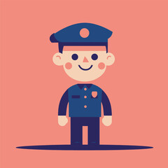 police character vector design 