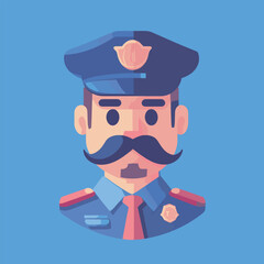 police character vector design 