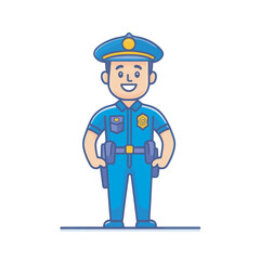 police character vector design 
